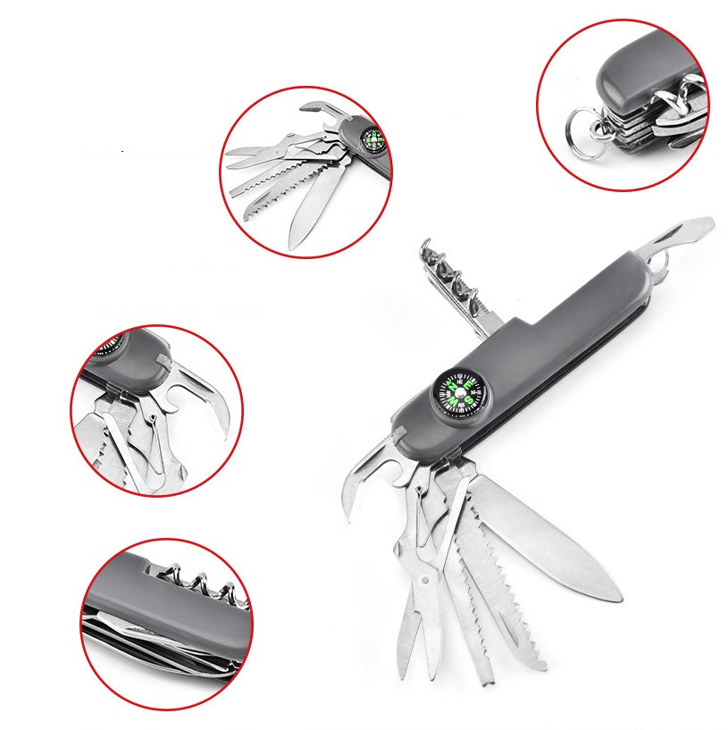 Multi-Function Tool Pocket Knife with Compass 2