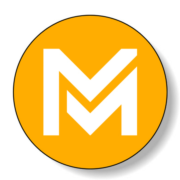 Fluorescent Orange Flexo-Printed Stock Circle Roll Labels (2.5" Dia.)