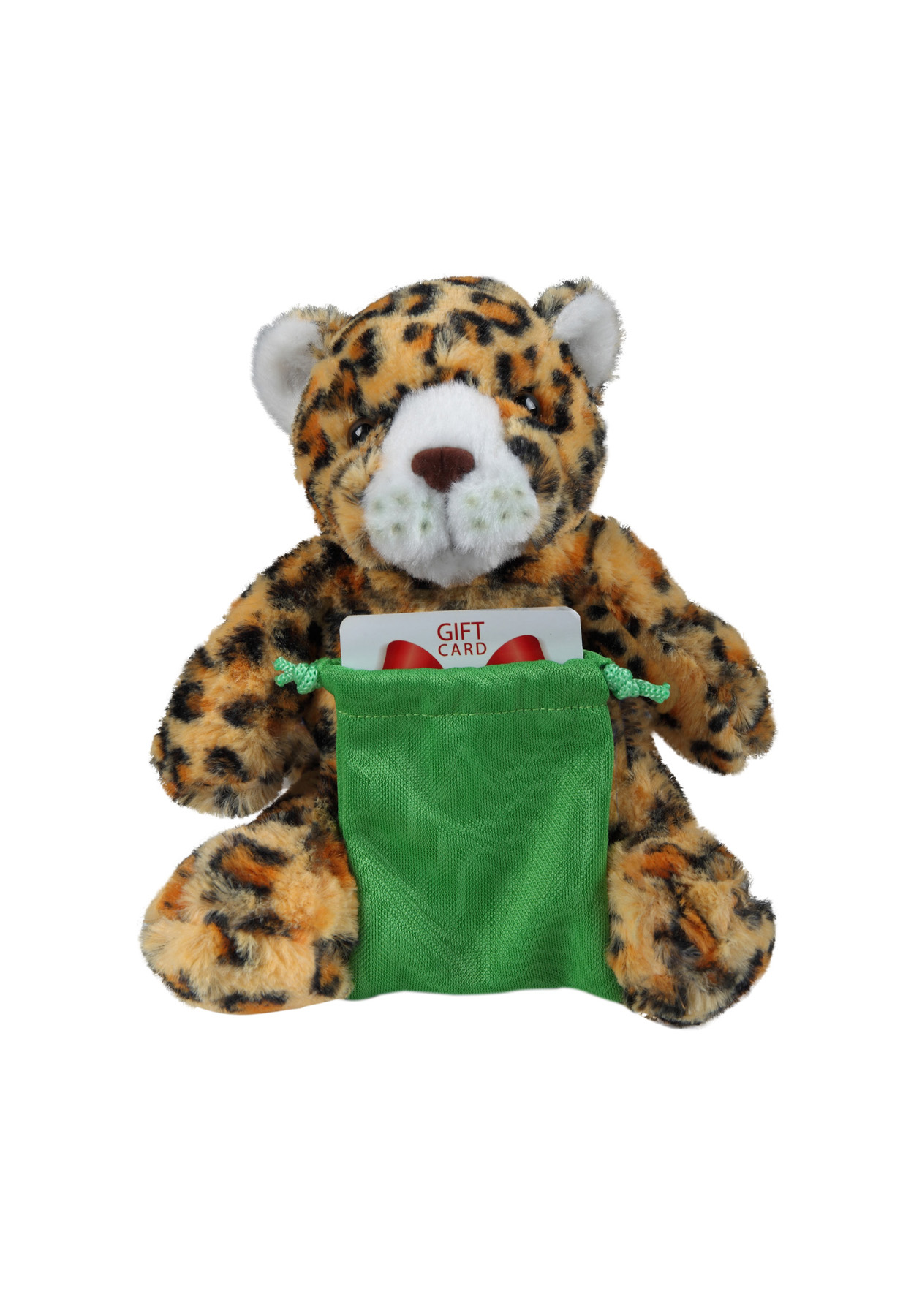 soft plush Leopard with gift card sack 3