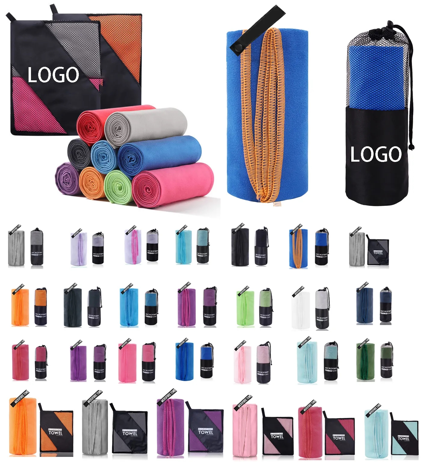 Portable Quick Drying Towel with Mesh Bag 5