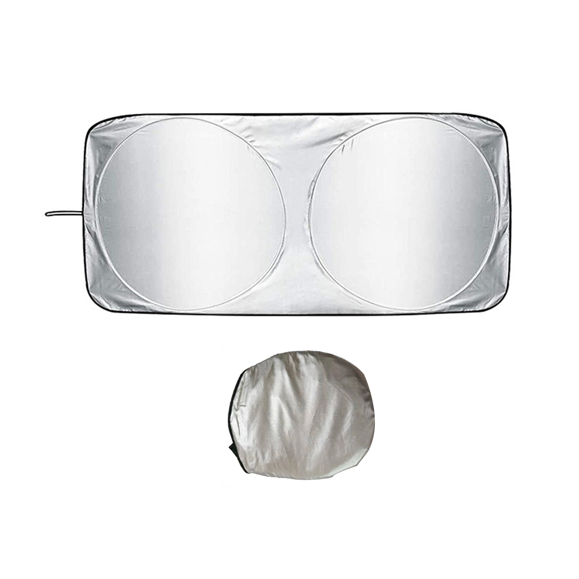 Polyester Foldable Windshield Car Sun Shade 4