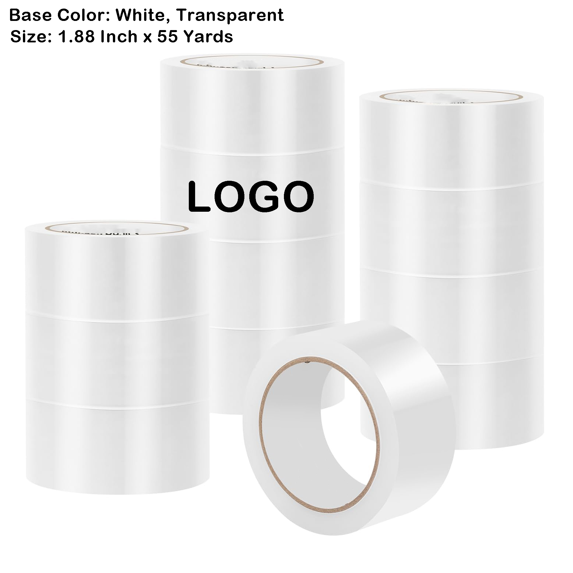 Customizable Packing Tape 1.88 Inch x 55 Yards 2