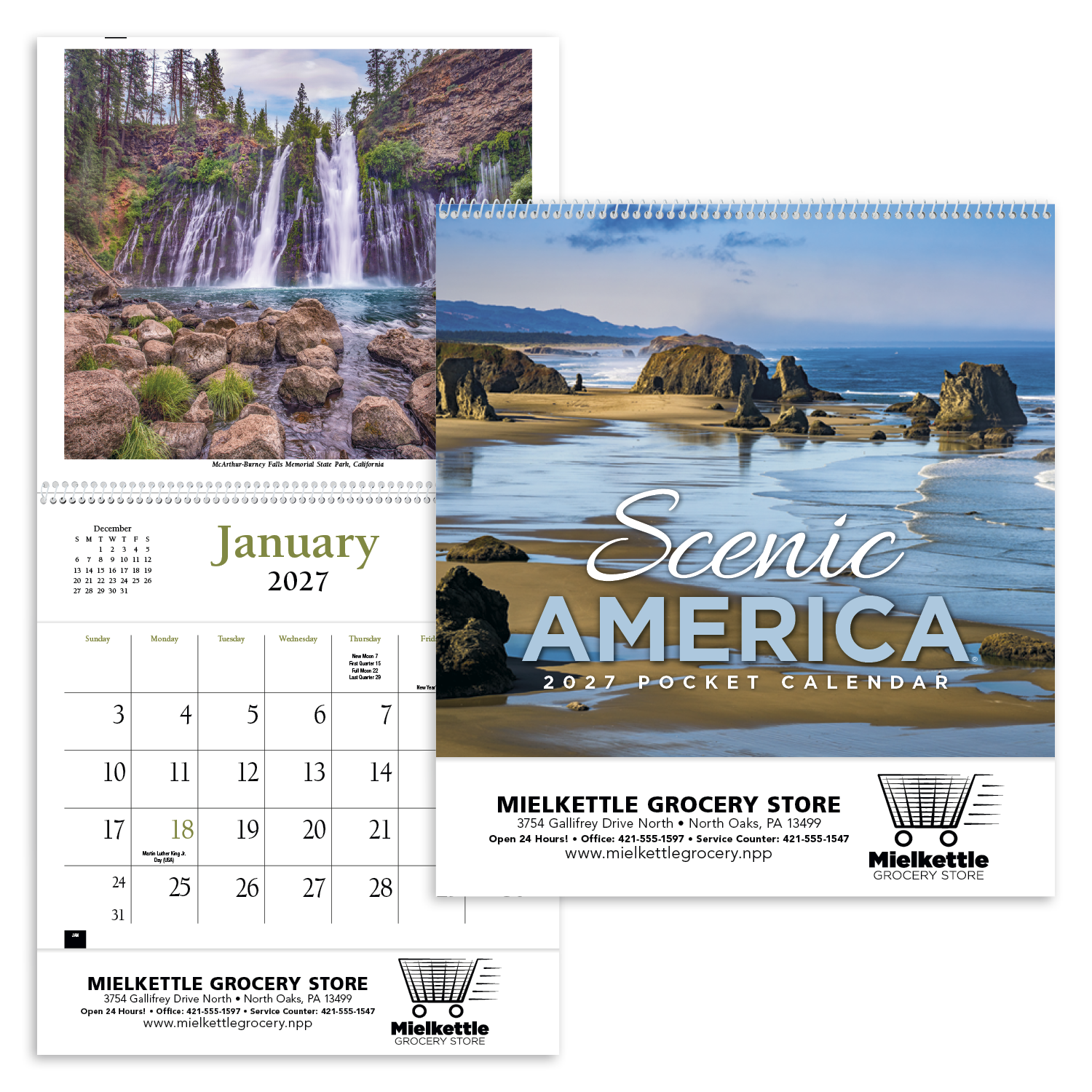 HotLine® Products Scenic America® Pocket Calendar 32