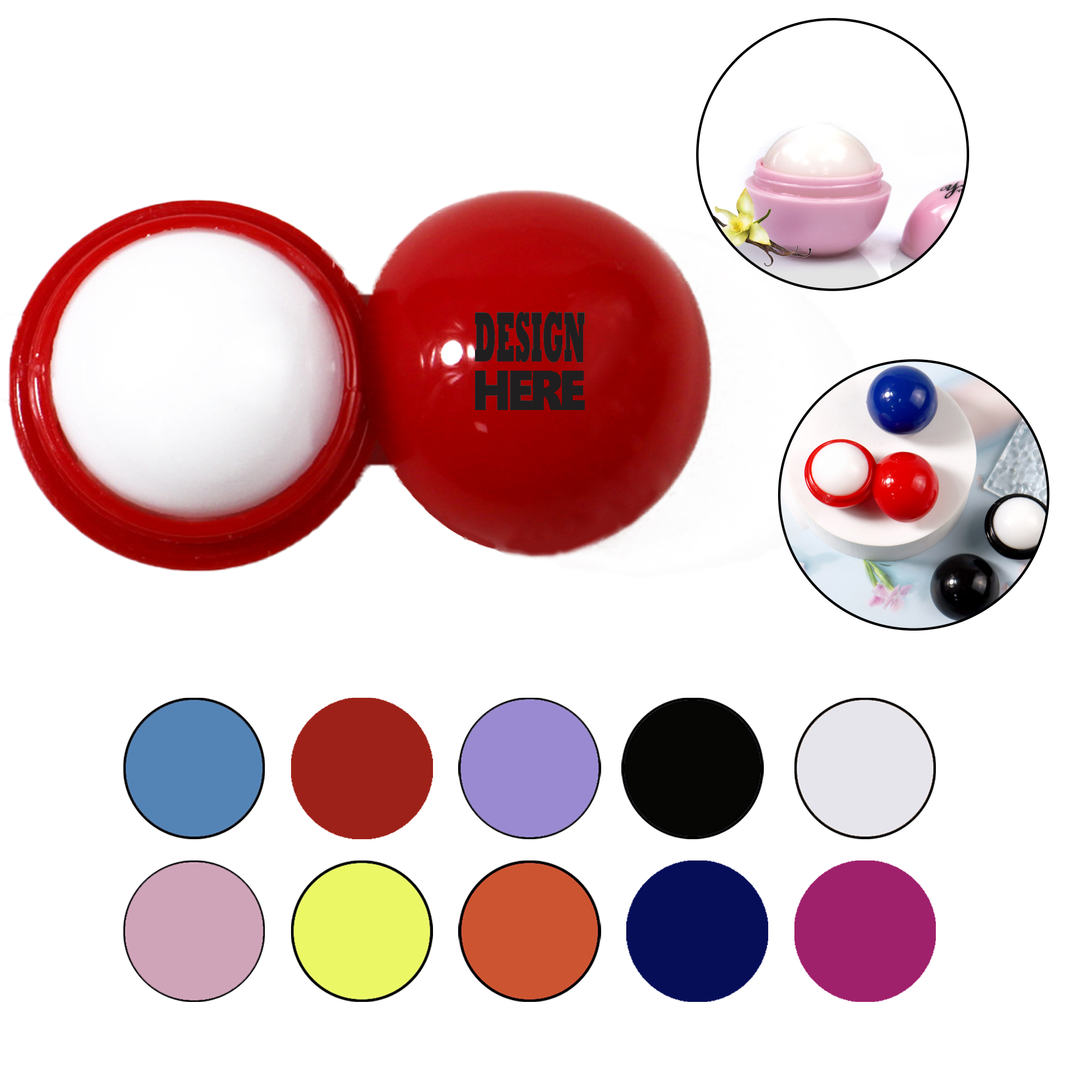Spherical Fruit-Flavored Lip Balm 1