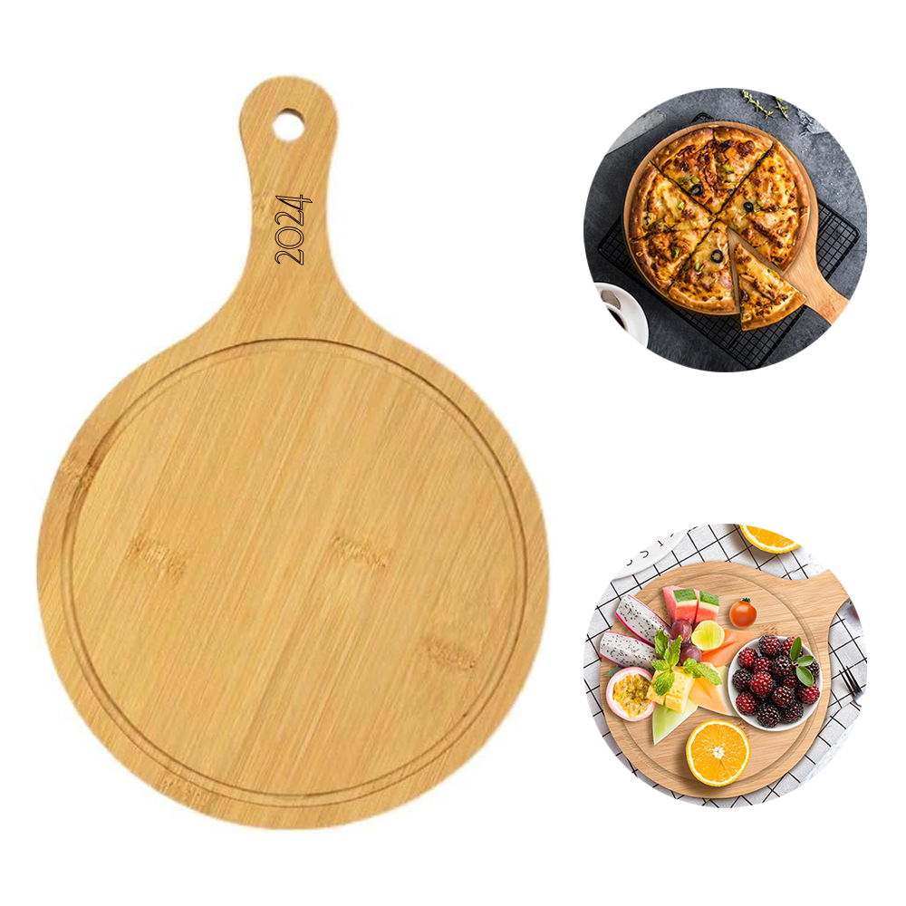 Pizza Boards with Handle, custom kitchen gadget with logo imprint 2