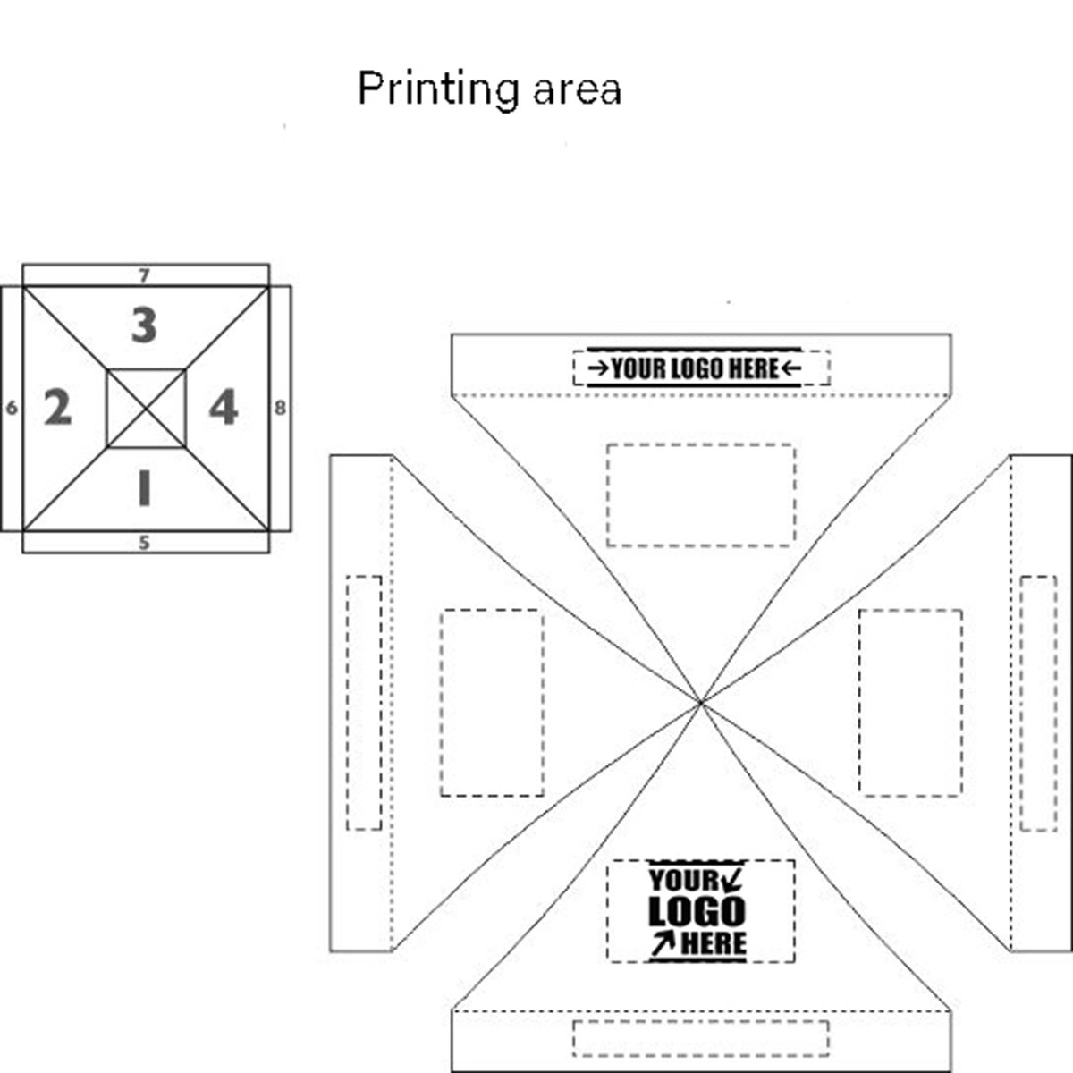 10 x 10 ft Advertising Tents 1