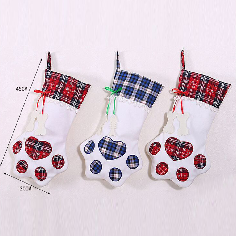 Christmas Sock Dog's Paw Gift Bag 5