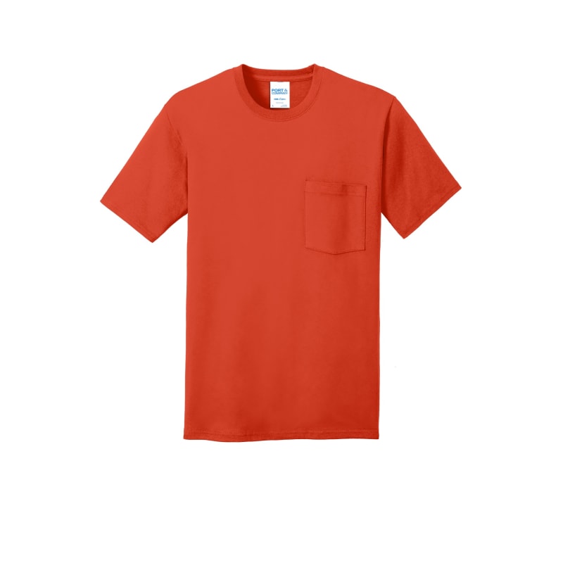 Port & Company Core Cotton Pocket Tee. 31