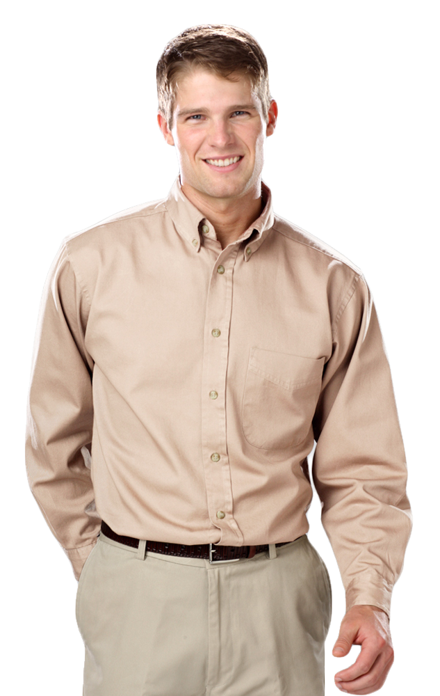 Men's L/S 100% cotton twill Shirt 42