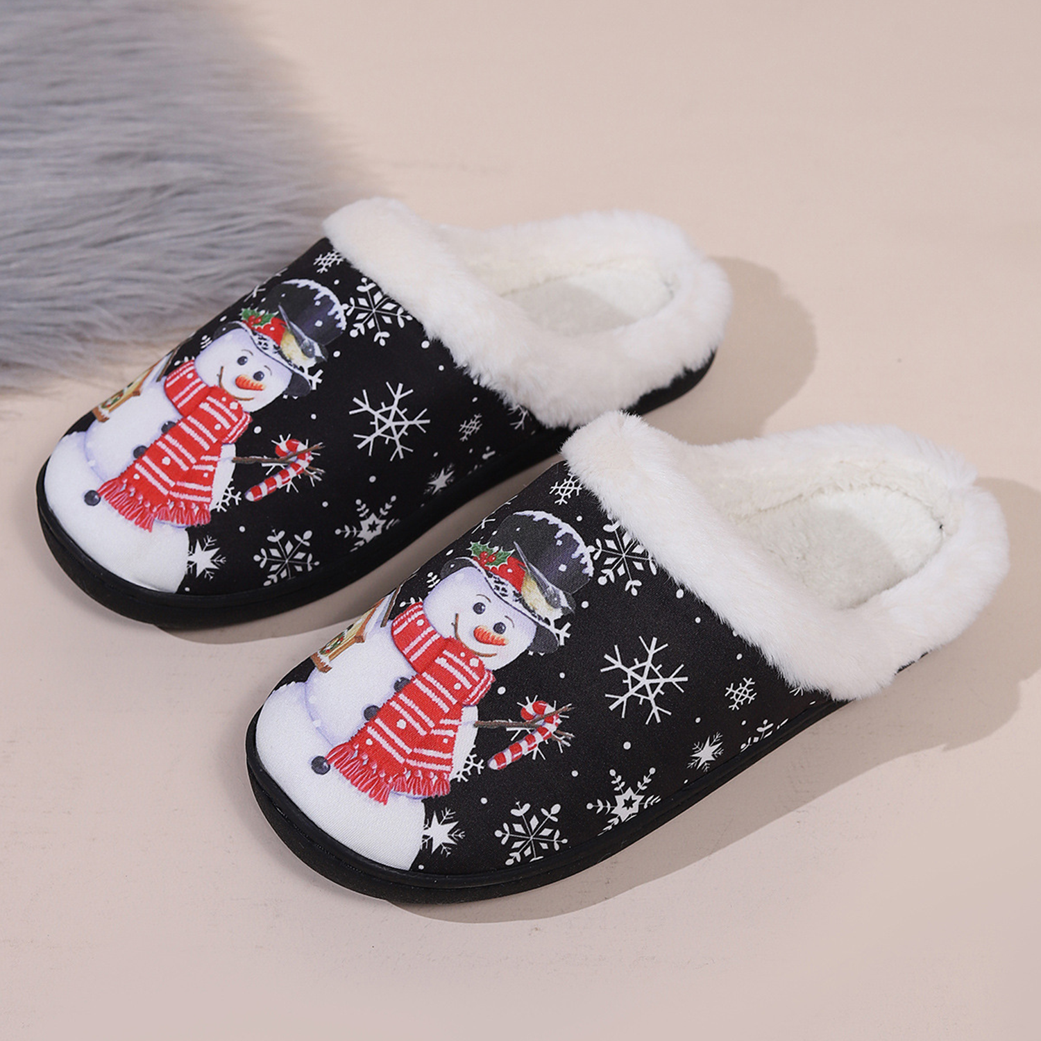 Cute Christmas cotton shoes 6