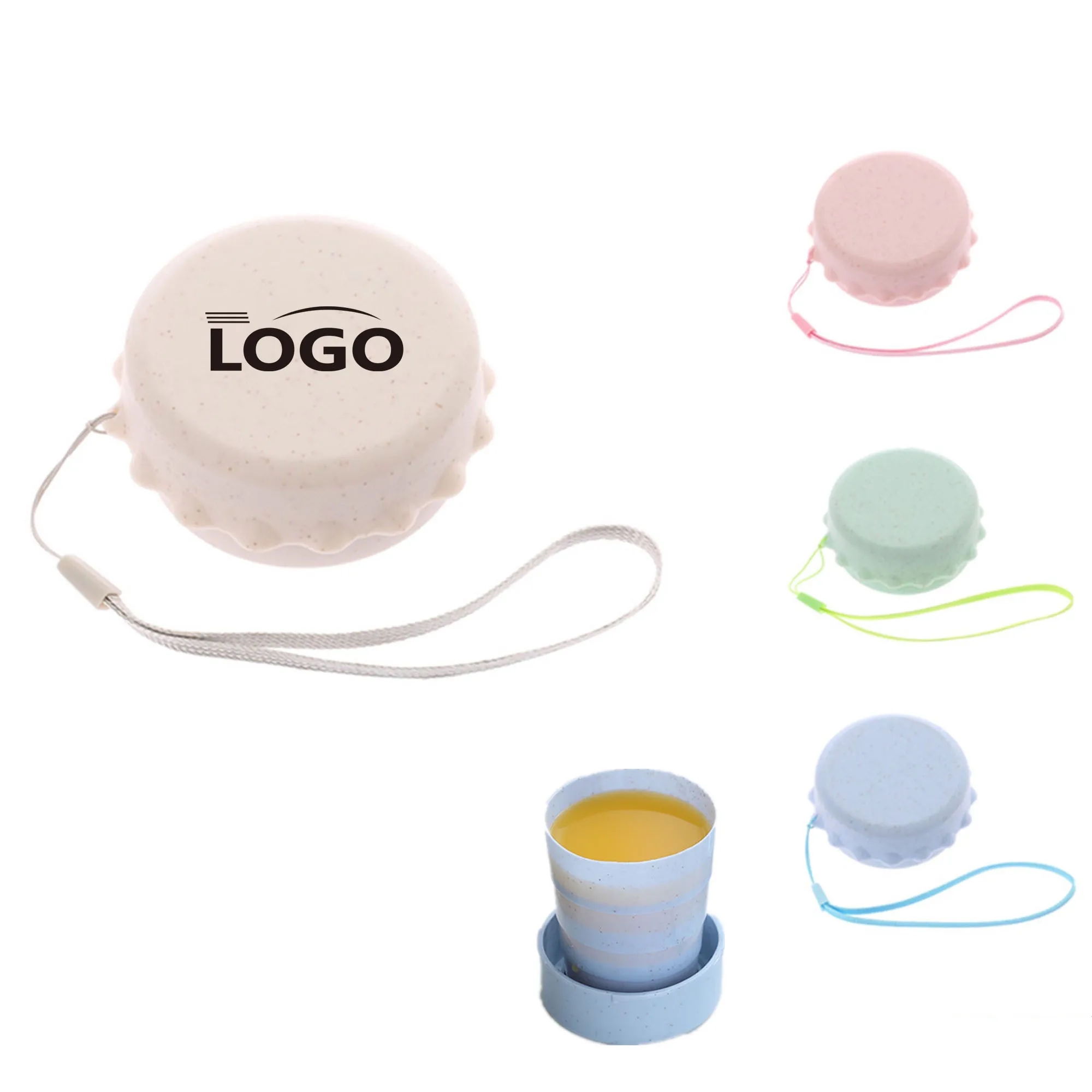 Wheat Straw Folding Cup MOQ 100 PCS 2