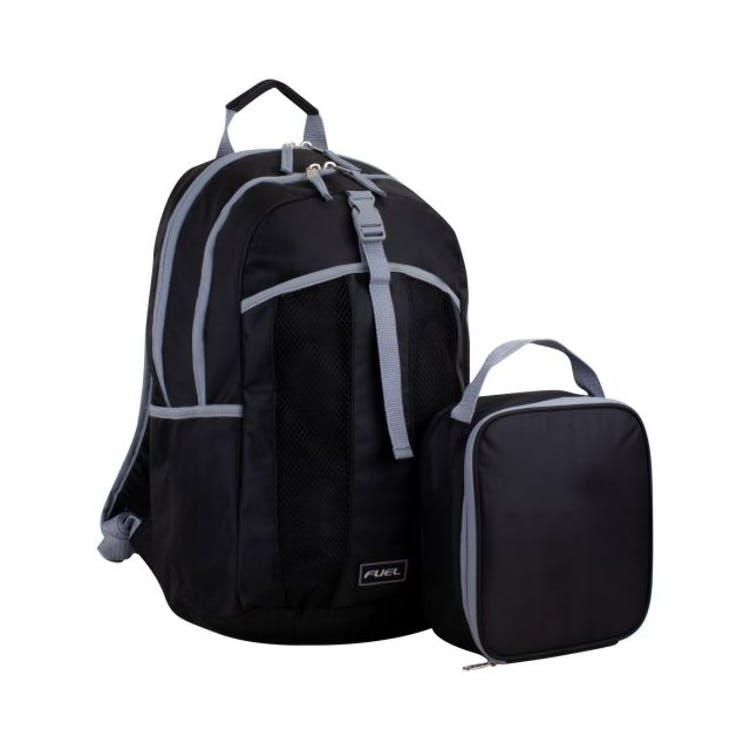 18" Backpack & Lunch Bag Sets - Black 2