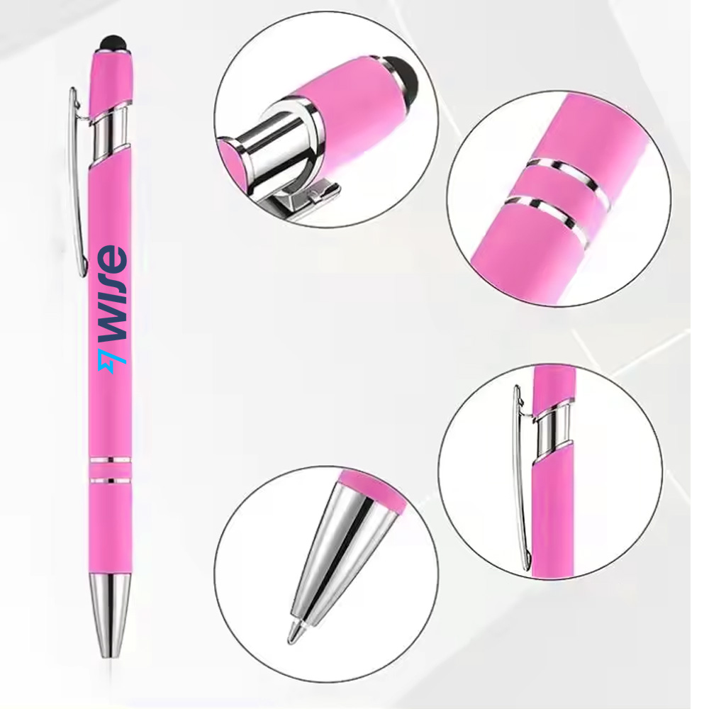 Velour™ Naishi Metal Accents Velvet Stylus Pen 8