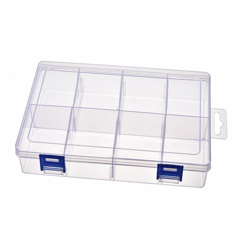 8 Grids Plastic Clear Organizer Box 3