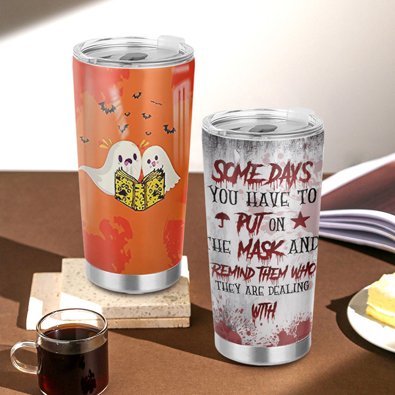 20oz Stainless Steel Vacuum Insulated Tumblers w/ Lids 6