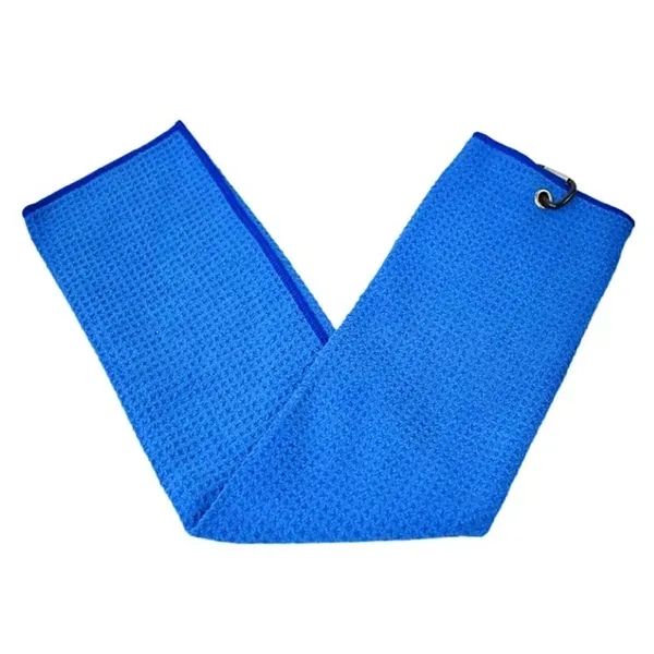 Microfiber Waffle-Weave Golf Towel 8