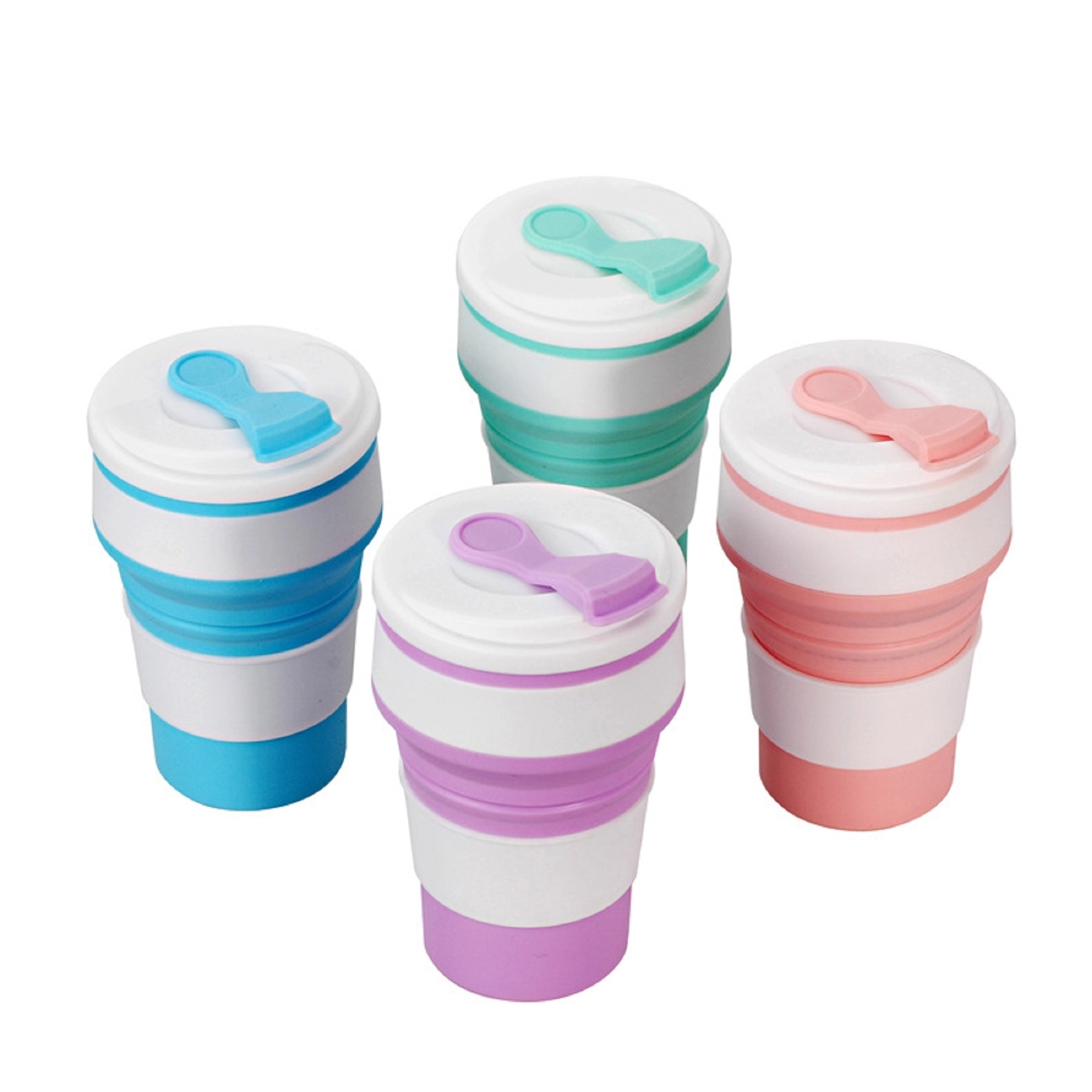 12 OZ Silicone Collapsible Reusable Telescopic Coffee Cup 4