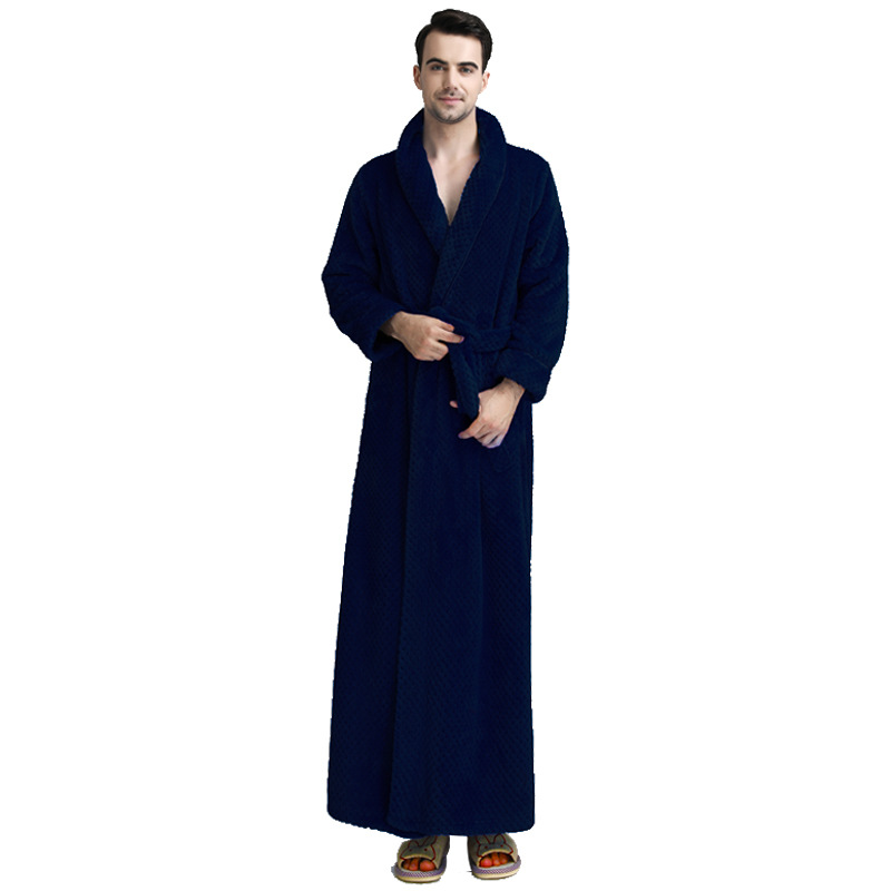 High Quality Breathable Women Men Fannel Warm Plush Robes 9