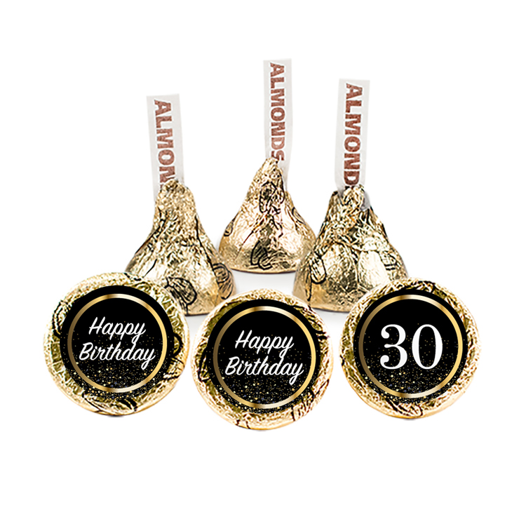 Birthday Glitter Design - Hershey's Kisses w/ Full Color Label 1