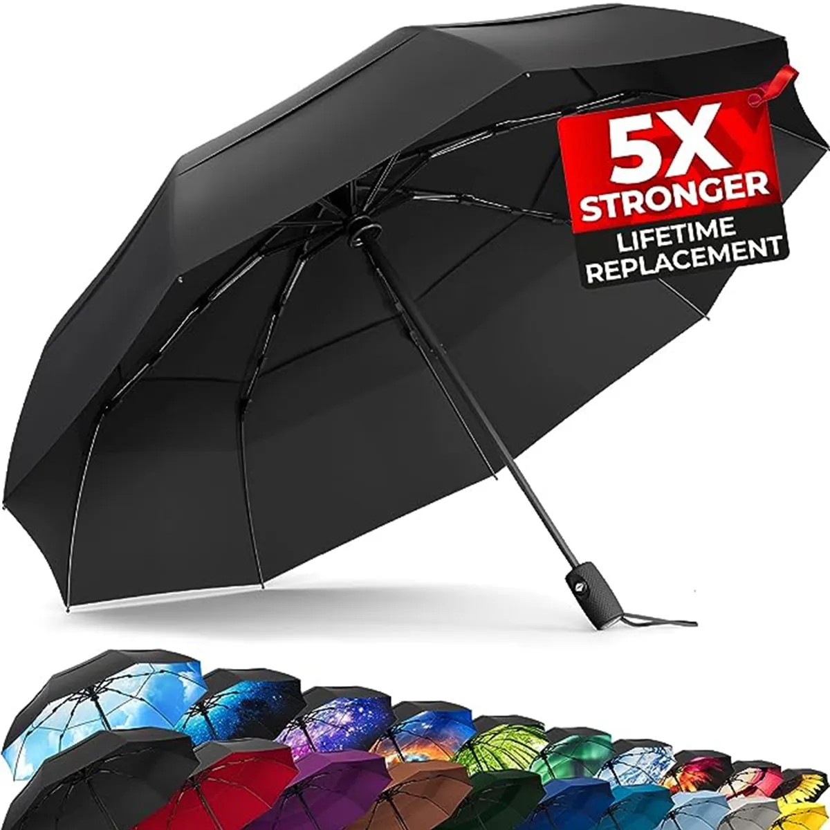 Windproof UV Proof Umbrella Durable Automatic Unbreakable 3