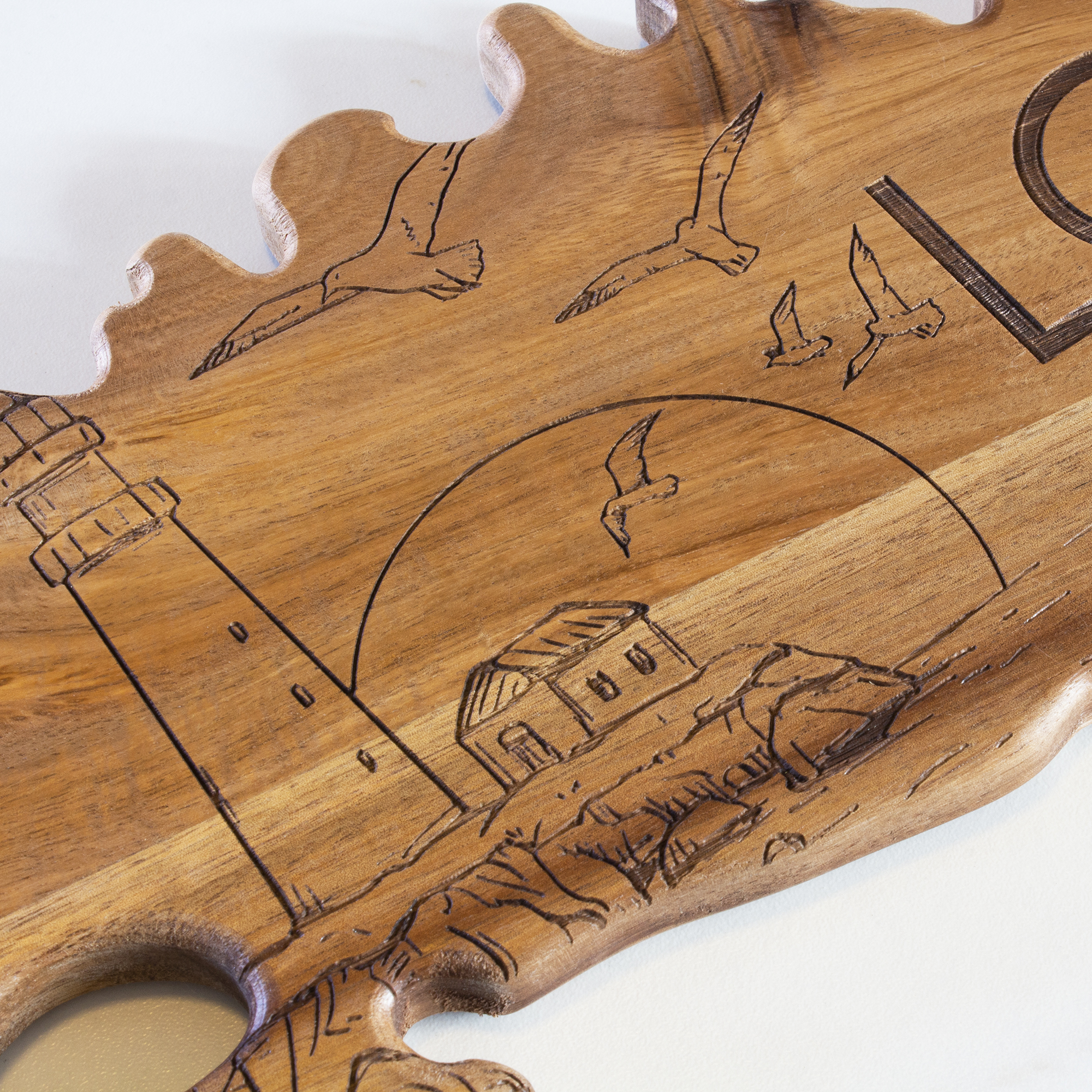 Rock & Branch® Origins Series Long Island State Shaped Wood Serving and Cutting Board 4