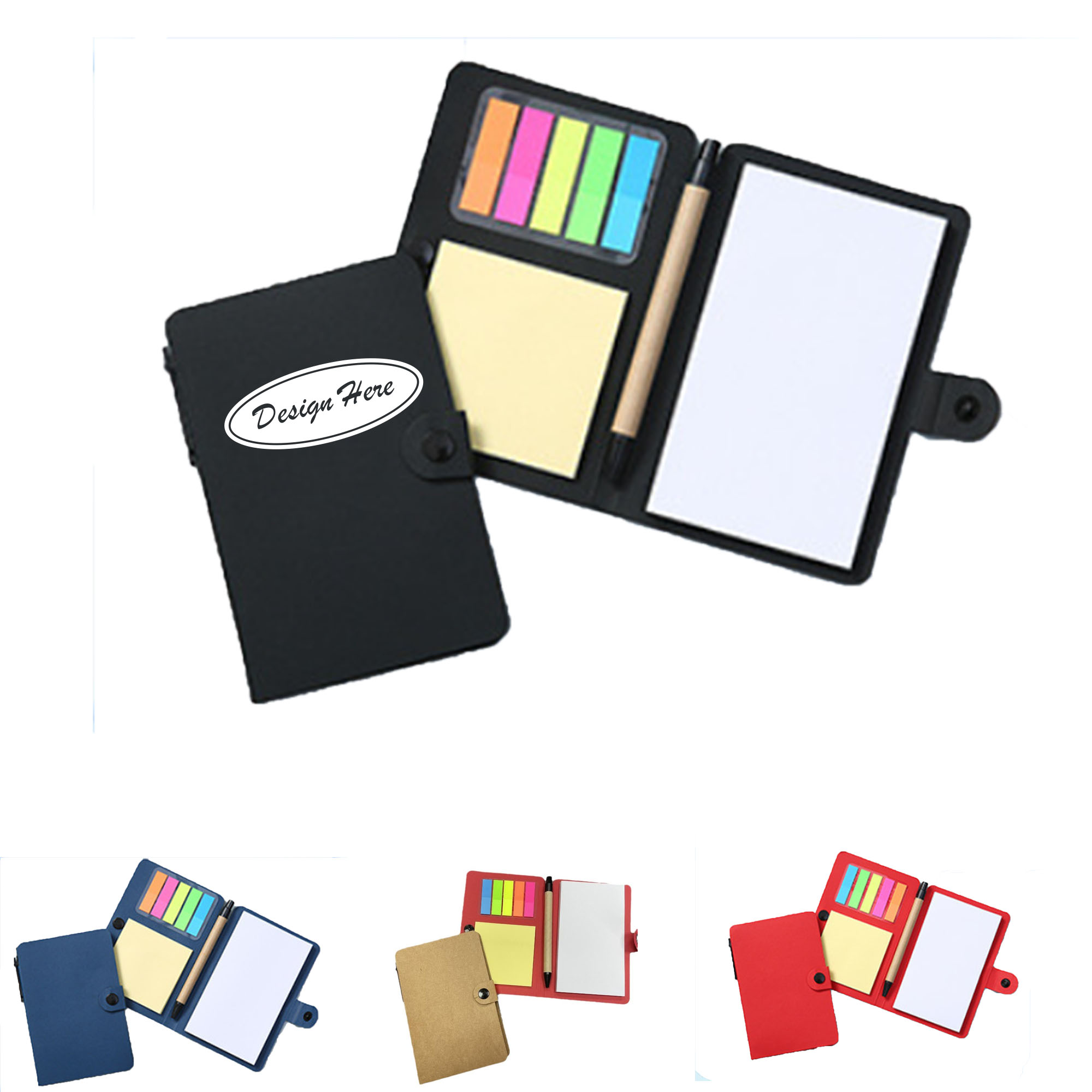 Portable Sticky Notes & Page Flags Organizer Notebook 3