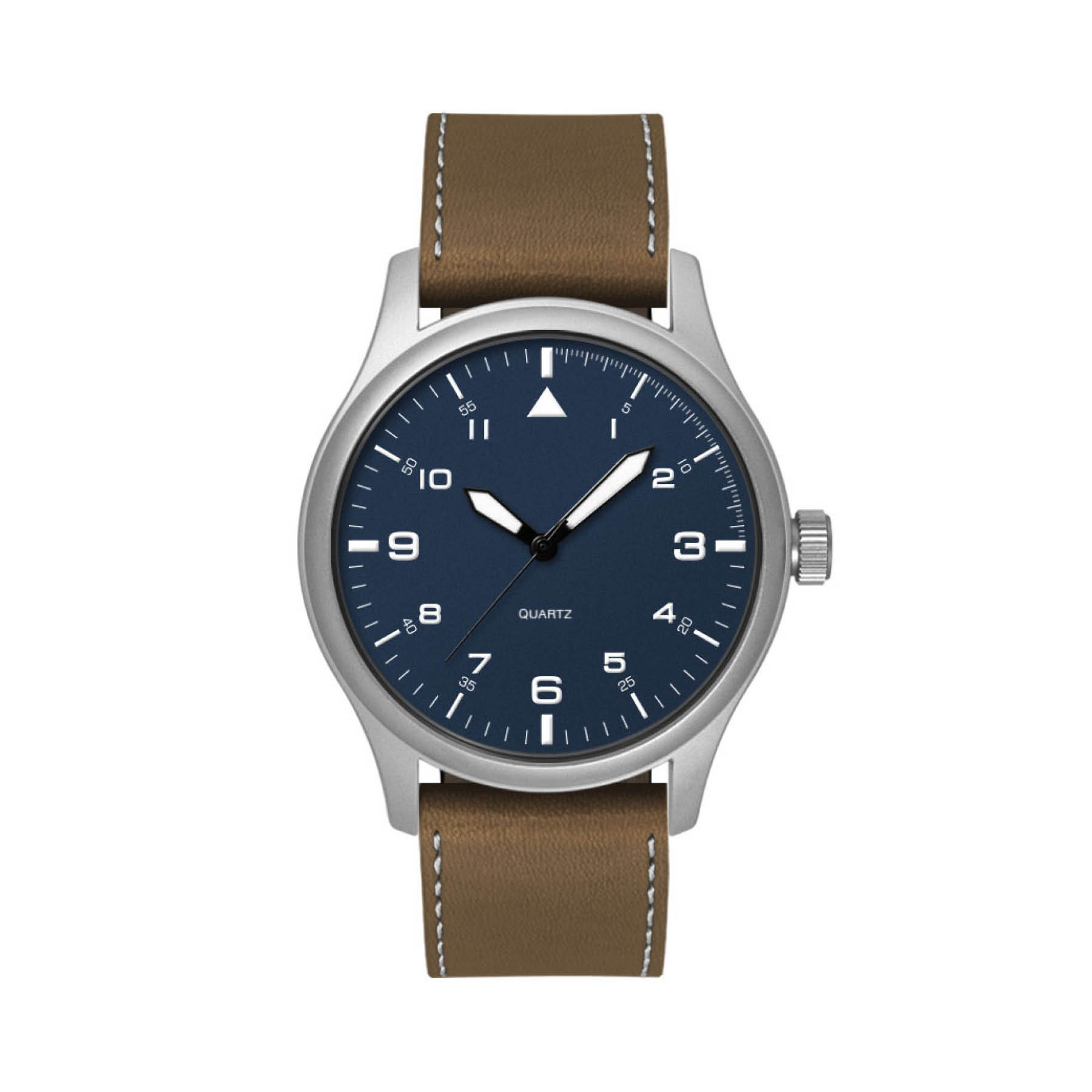 40MM, SILVER METAL CASE, 3-HAND MVT 2