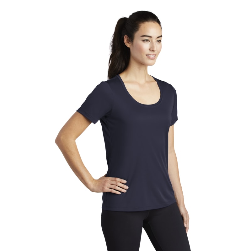 Sport-Tek Women's Posi-UV Pro Scoop Neck Tee. 56
