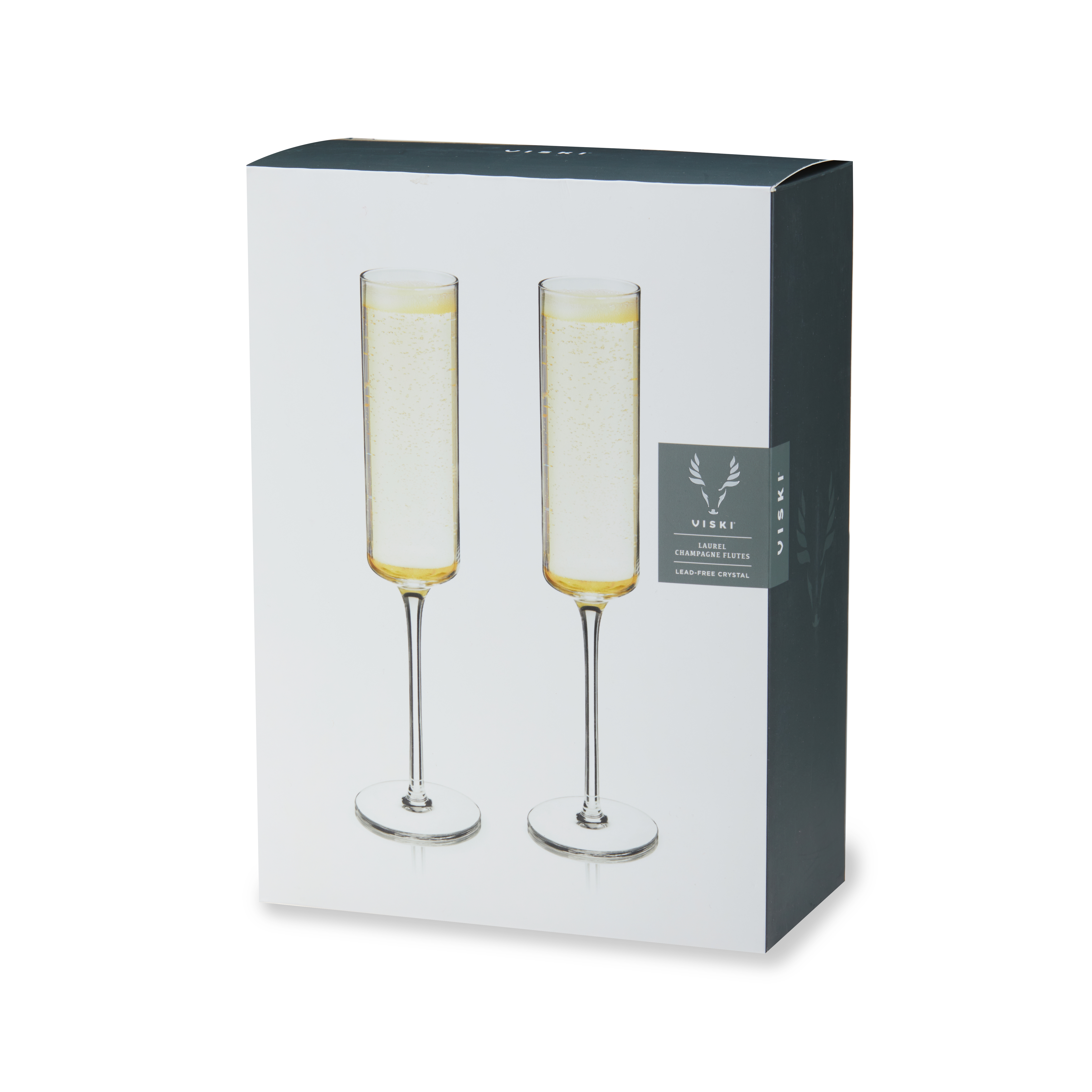 Viski® Laurel Champagne Flute, set of 2 7