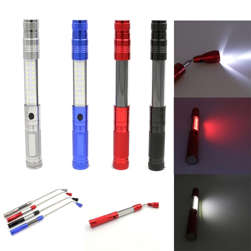 Telescopic Magnetic COB LED Flashlight w/Sidelight 1