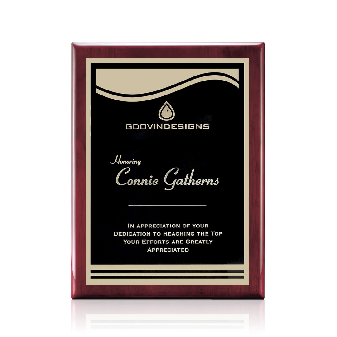 Oakleigh/Marietta Plaque - Rosewood/Black 6