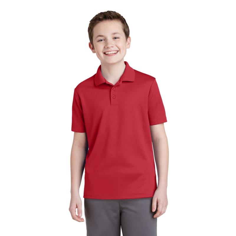Sport-Tek Youth PosiCharge RacerMesh Polo. 17