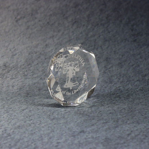 Multi-Faceted Acrylic Paperweight 1