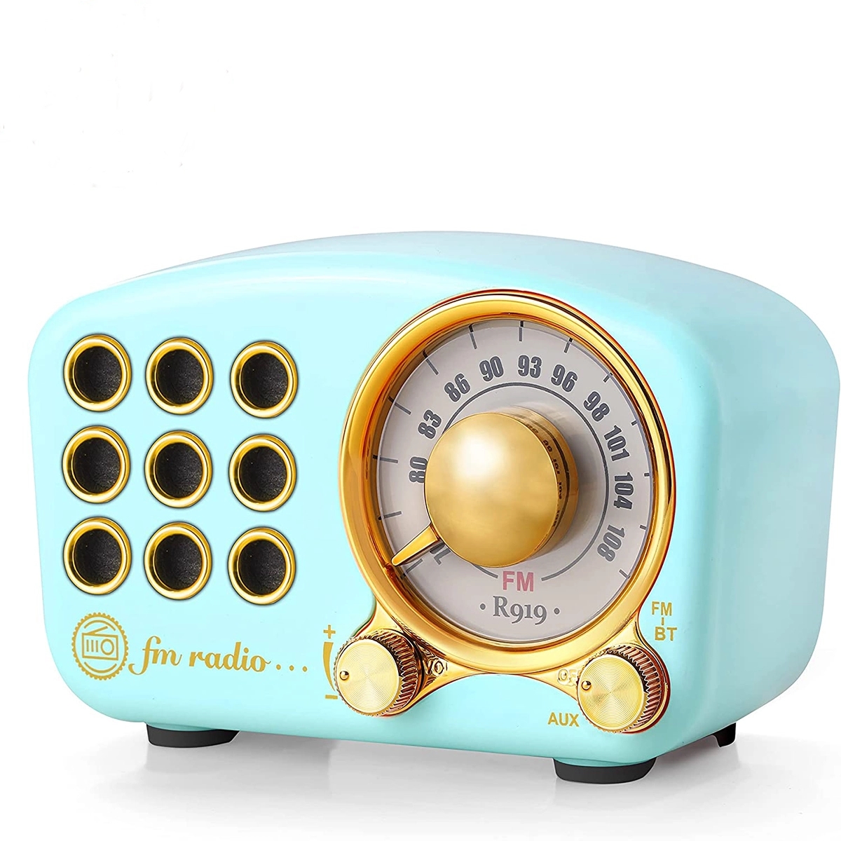 Retro Bluetooth Speaker Vintage Fm Radio 2