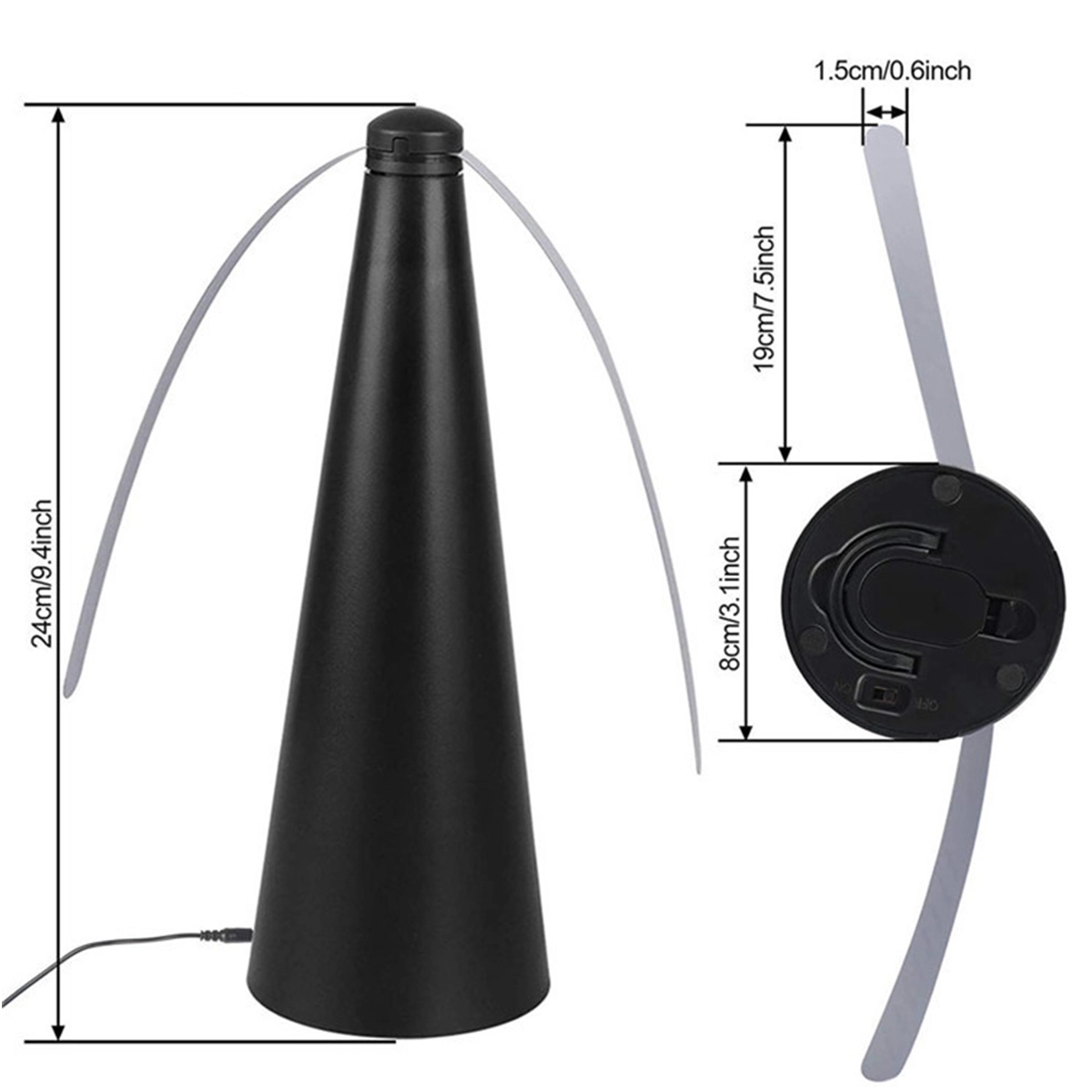 Tabletop Bug And Fly Deterrent Fan 2