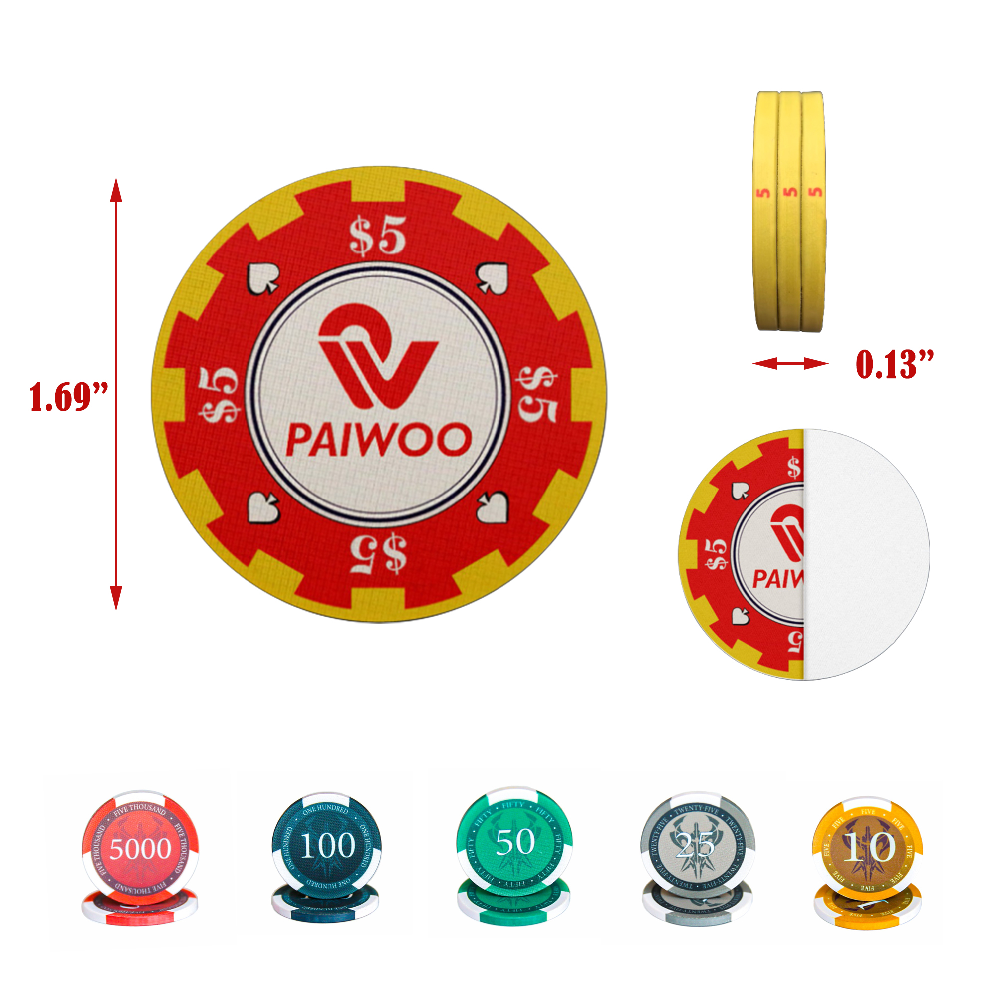 Security Material Poker Chip 3