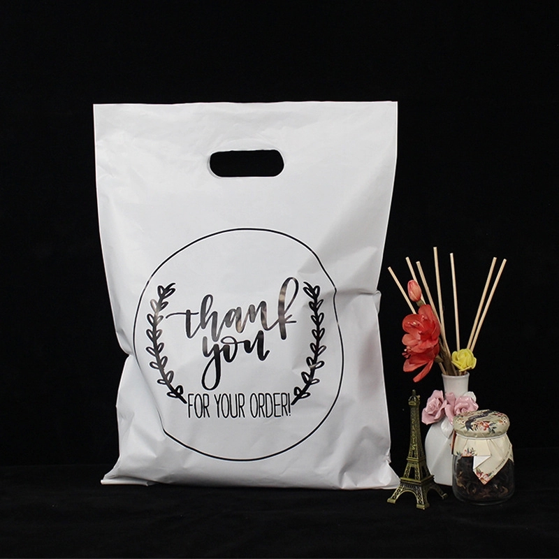 Plastic Bag With Die Cut Fold-over Reinforced Handle 2