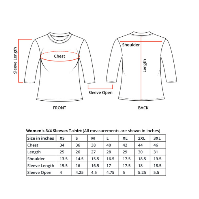Women's Printed T-Shirt - Long Sleeves 2
