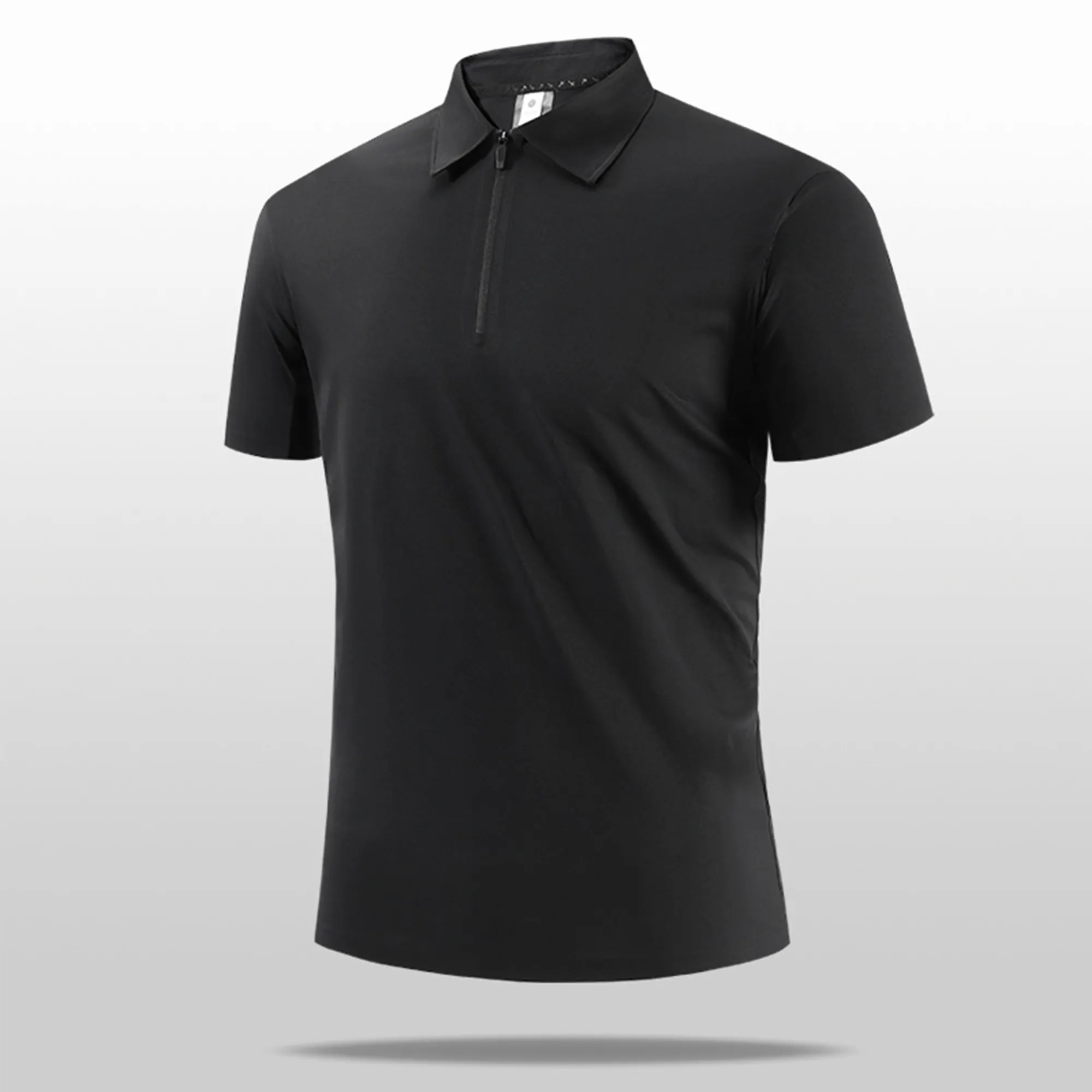 Half Zip Quick Dry Stand Collar POLO Shirt 7