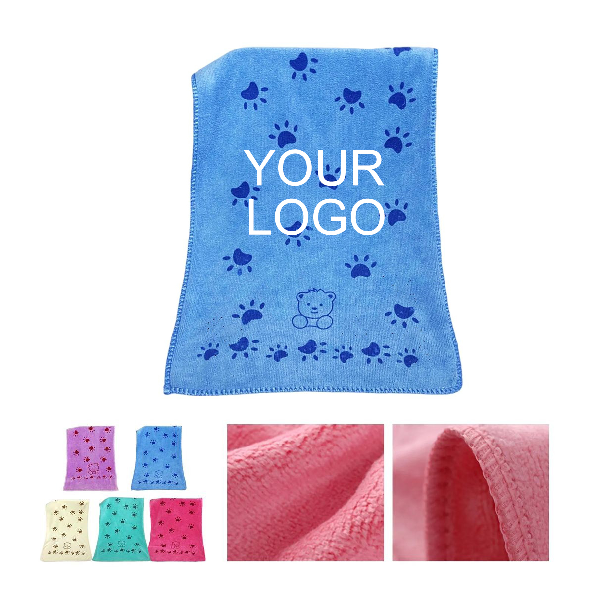 Cotton and Bamboo Fiber Fitness Towel 29.5" x 13.8" 1
