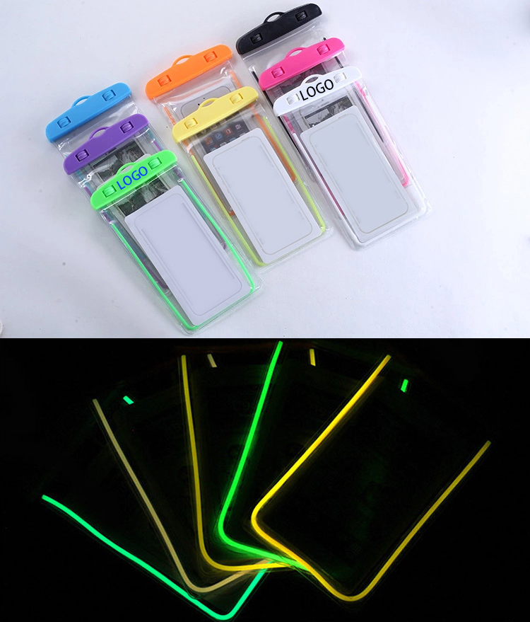 ABS Clip and PVC Waterproof Phone Pouch with Luminous Functi 2