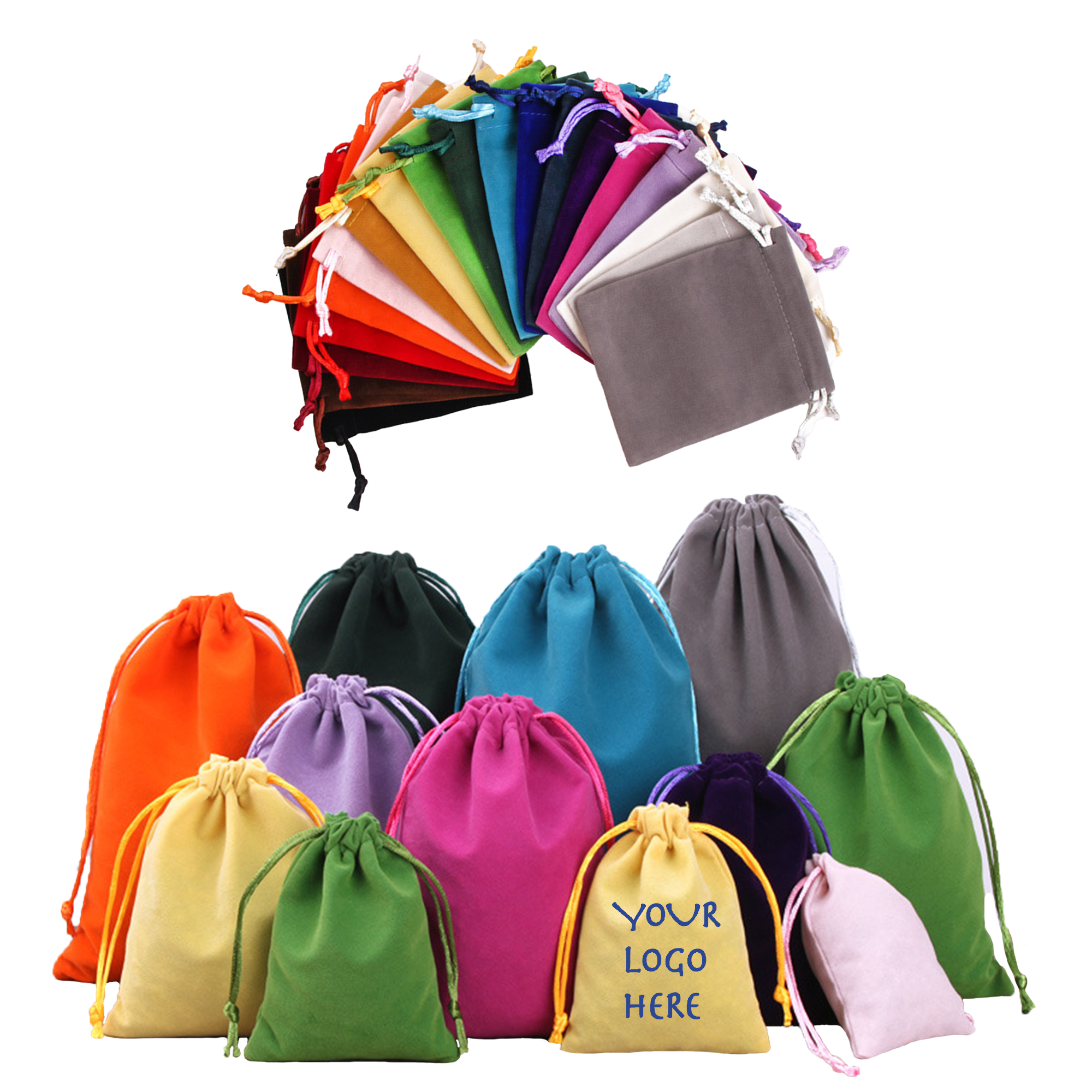Multi-Color Gift Bags with Drawstring 2