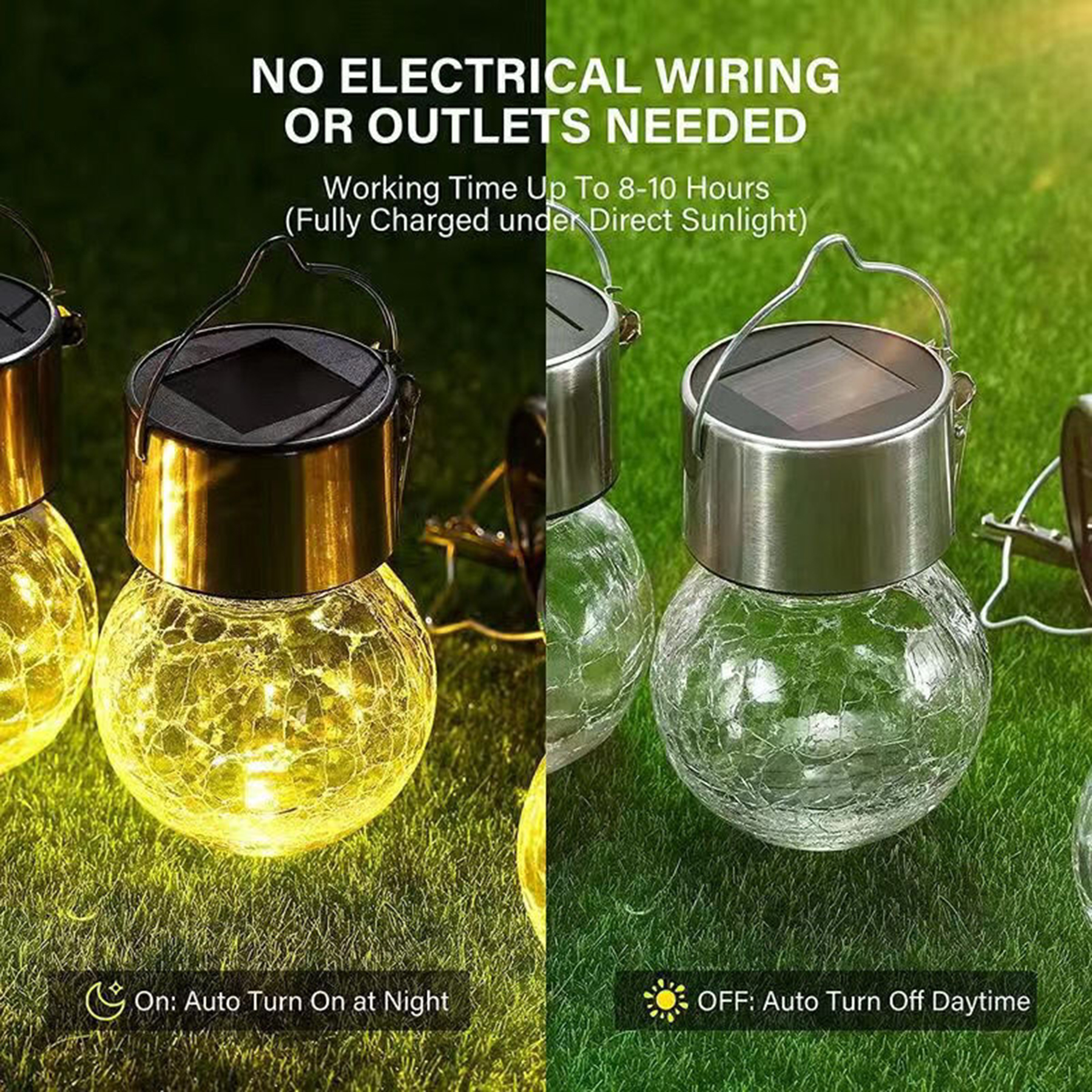 Solar Light Decorative Flower Pendant 3