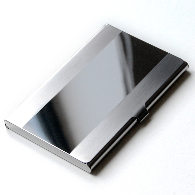 Ultra-Slim Stainless Steel Business Card Holder 3