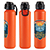 Nexus 27 oz Recycled Aluminum Bottle with Flip-Top Lid and Carabiner 115