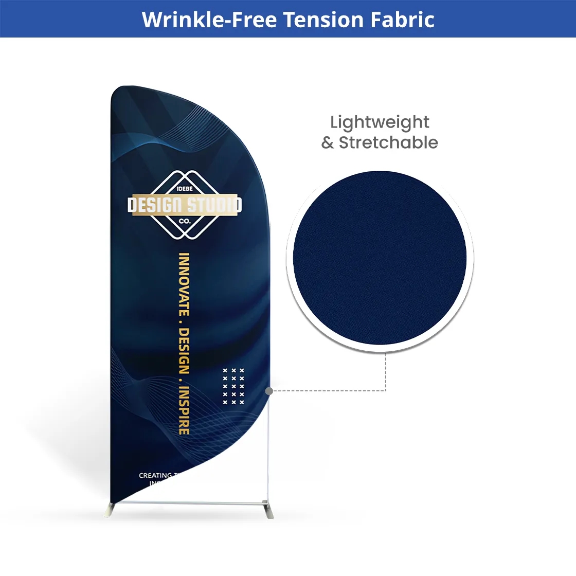 10ft Magnetic Modular Fabric Displays - L Shape Sloped 2