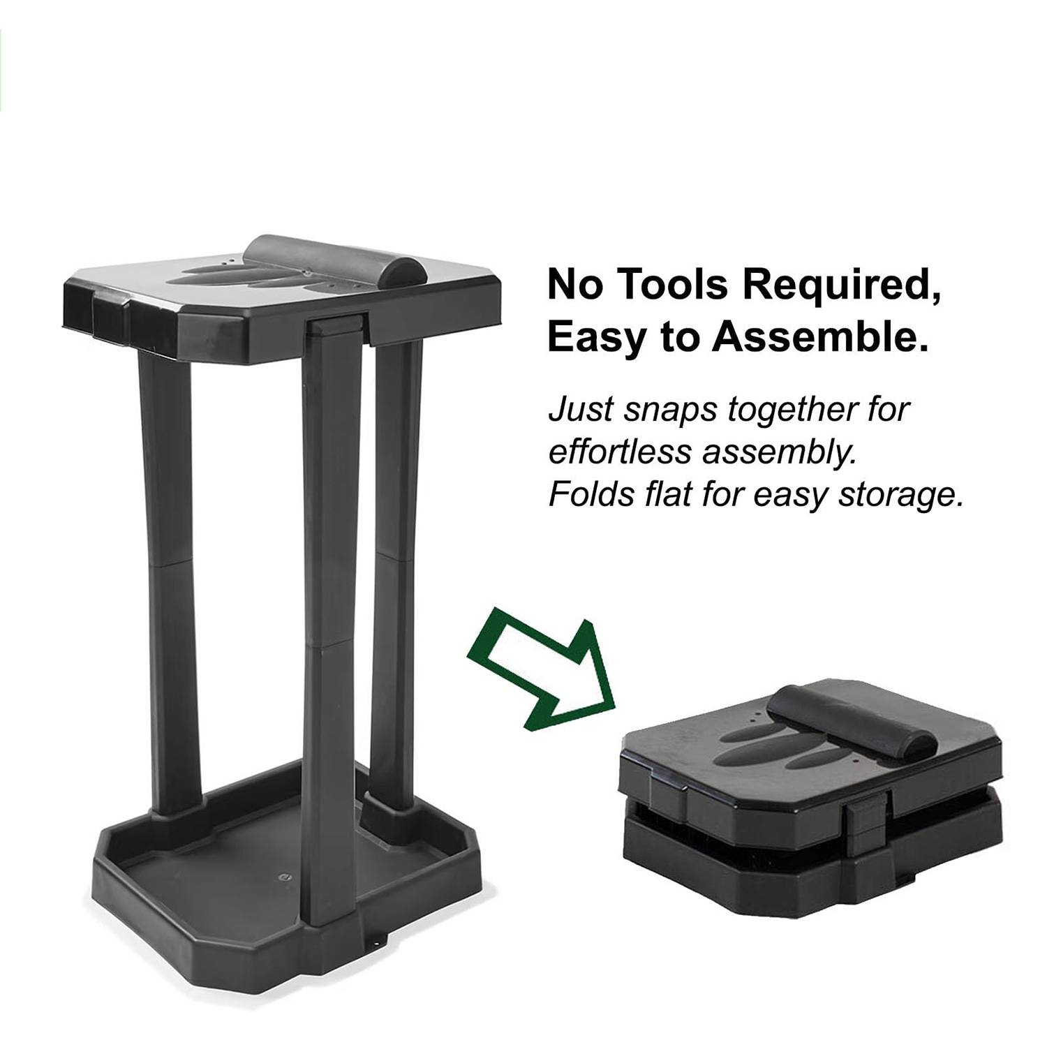 Foldable Outdoor Trash Bag Holder W/ Lid 7