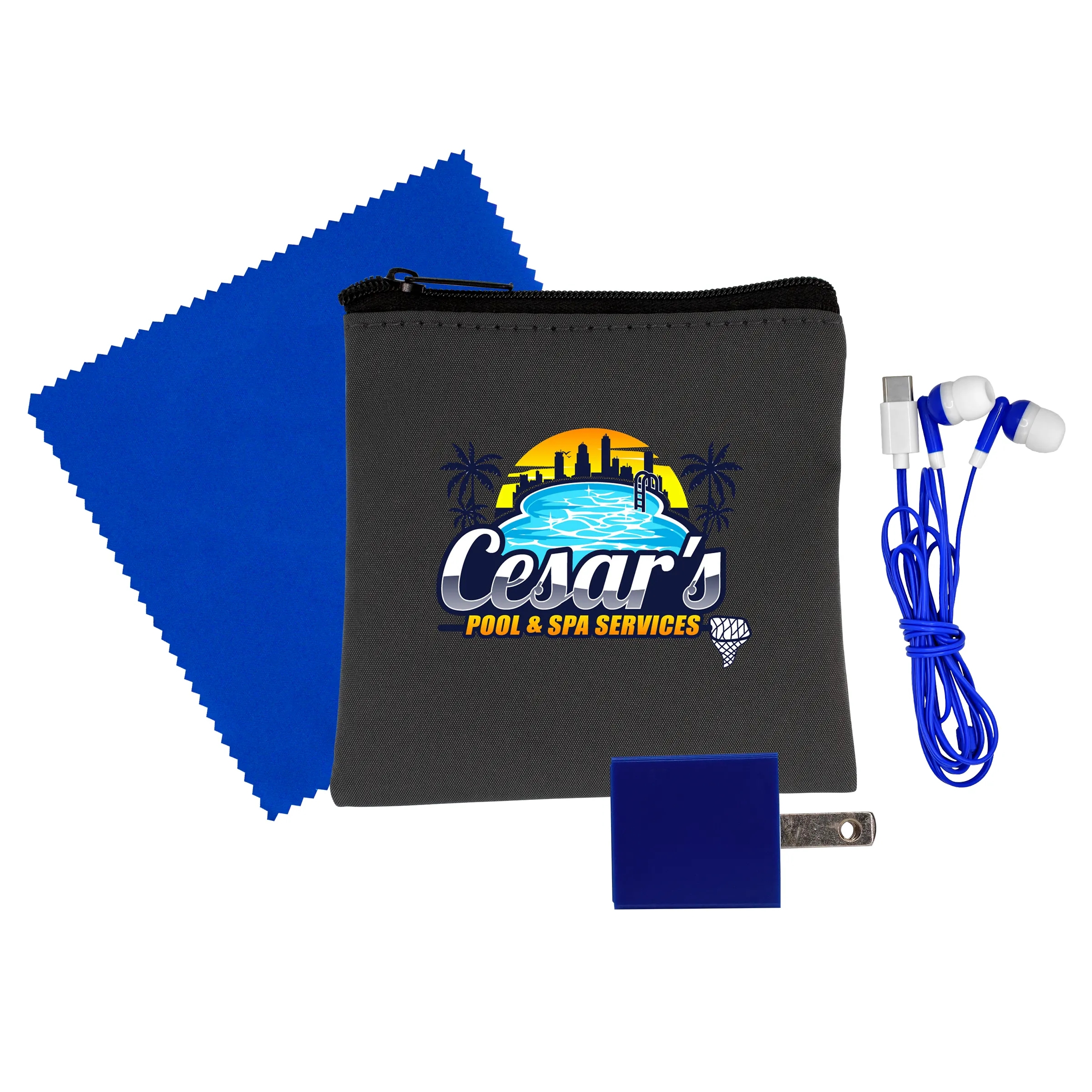 Exec Wall, Cloth & Type C Earbud Set 6