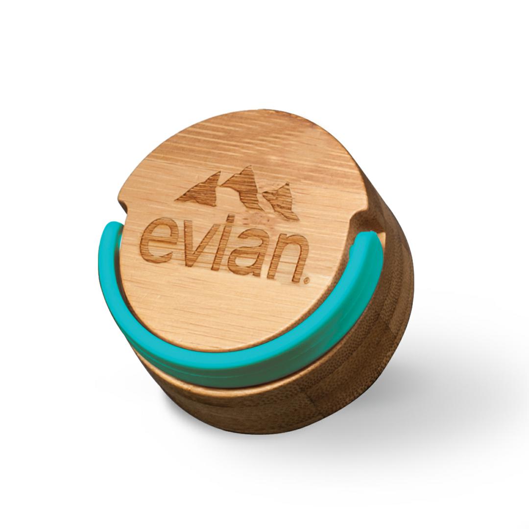 Astral Bottle w/Teal Lid - 22oz, custom glassware with logo imprint 11