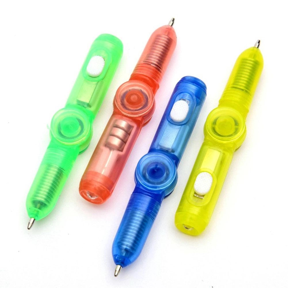 3-In-1 Functiona Led Light Fidget Ballpoint Pen 2